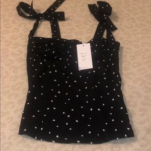 princess polly bood up top with hearts